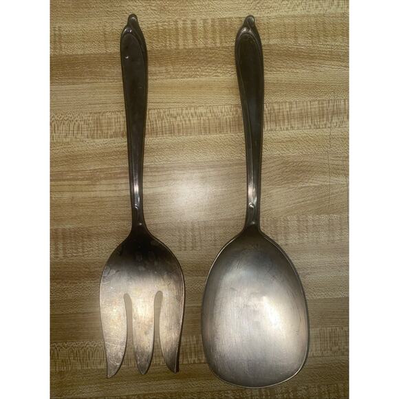 International Silver Other - Vintage International Deepsilver Serving Pair Spoon Fork Silver Plate